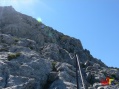 Abstieg Hocheck am kleinen Klettersteig